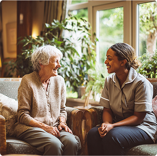 Providing emotional and psychological care to residents with mental health conditions.