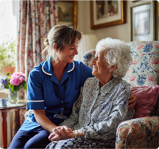 Emotional and psychological care for elderly residents with mental health issues.