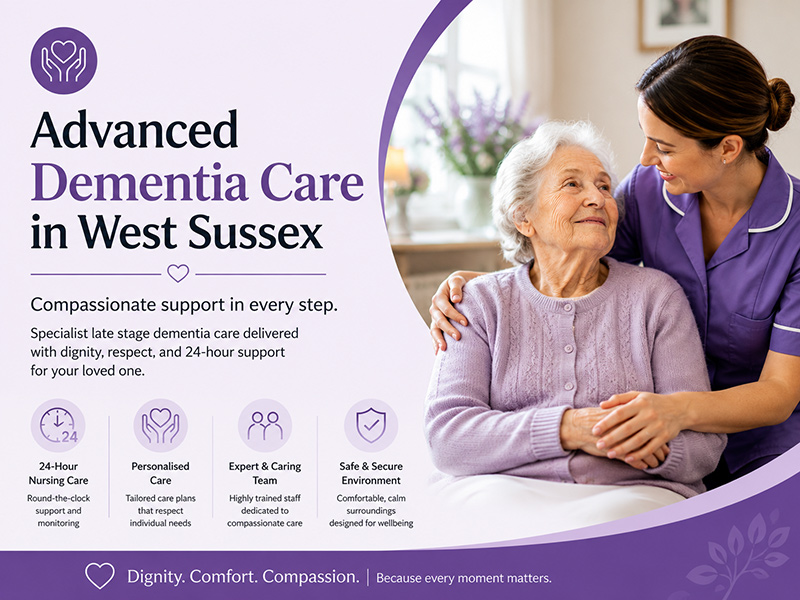 Advanced Dementia Care West Sussex | Late Stage Dementia Nursing Home