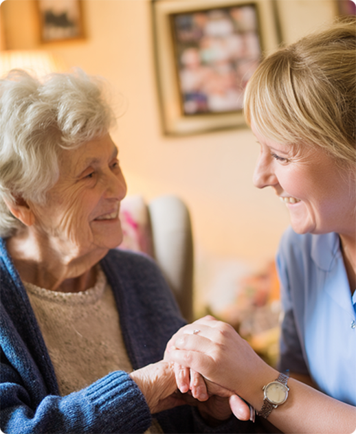 Residents see the same friendly carers daily.