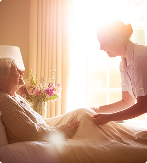 For elderly residents with advanced and terminal health conditions.