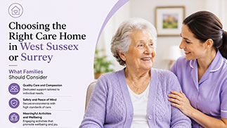 Choosing the Right Care Home in West Sussex or Surrey for Your Loved One